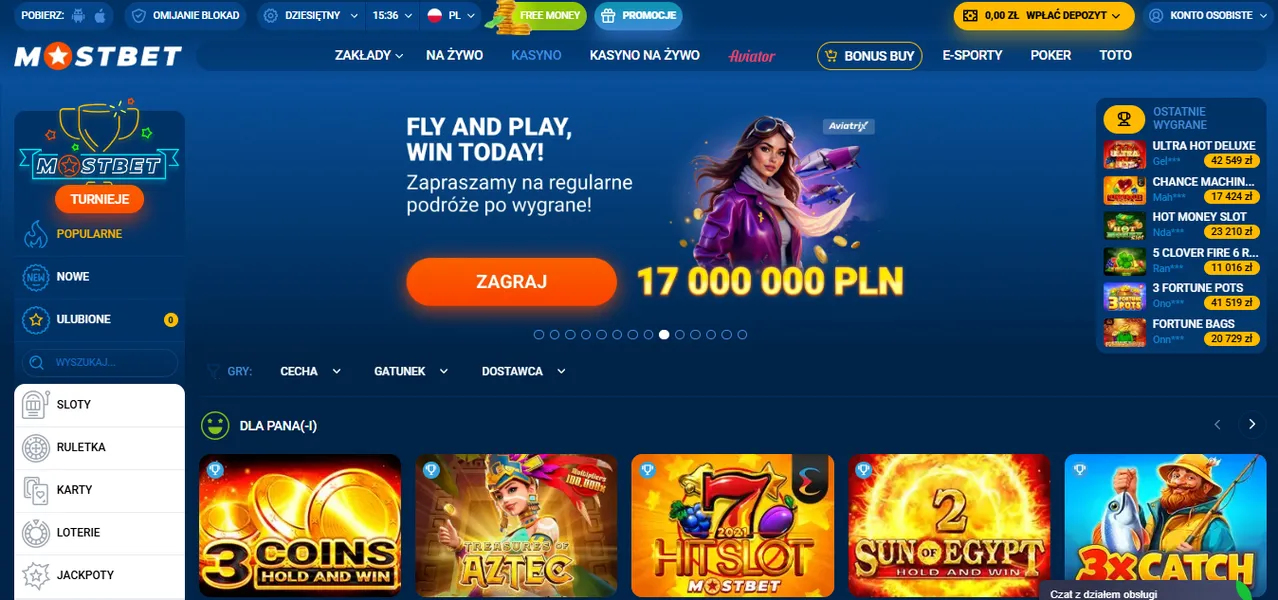 Bonusy i promocje w Mostbet Casino
